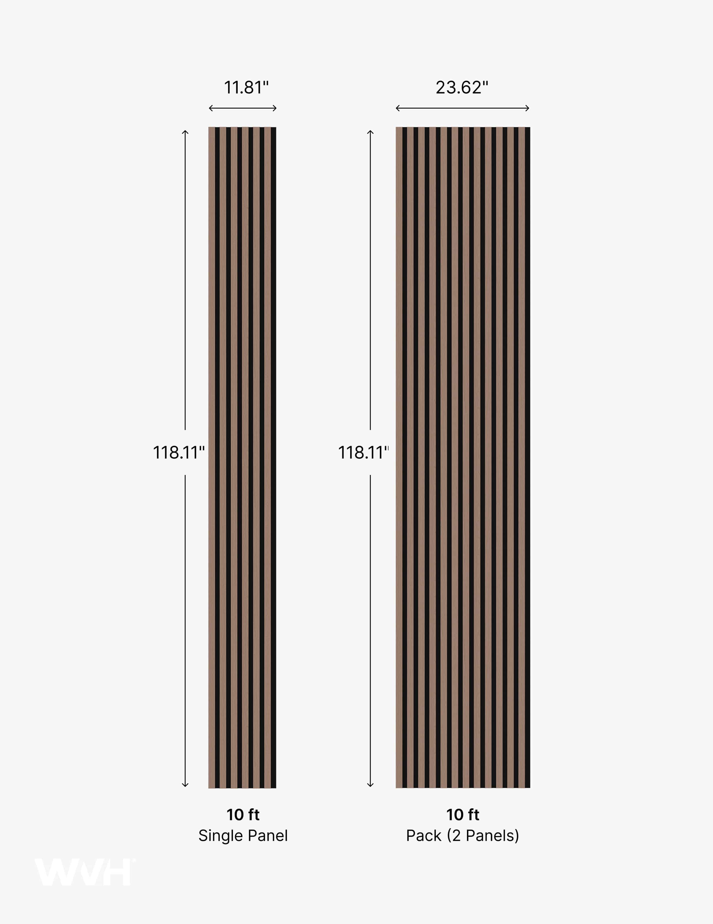 Slatpanel® Slatpanel® Hydro Walnut Waterproof Wall Panels
