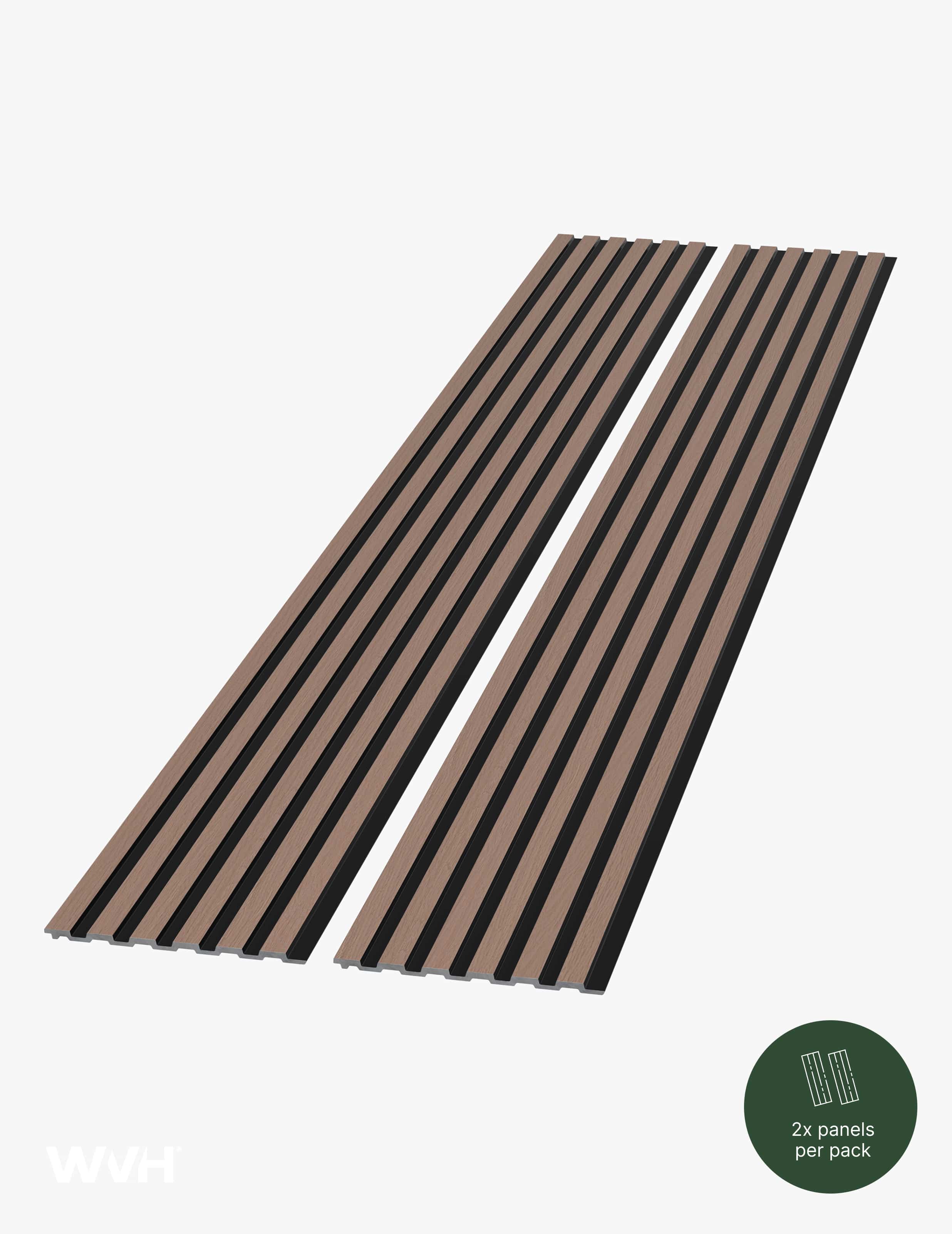 Slatpanel® Slatpanel® Hydro Walnut Waterproof Wall Panels
