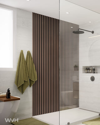 Slatpanel® Slatpanel® Hydro Walnut Waterproof Wall Panels