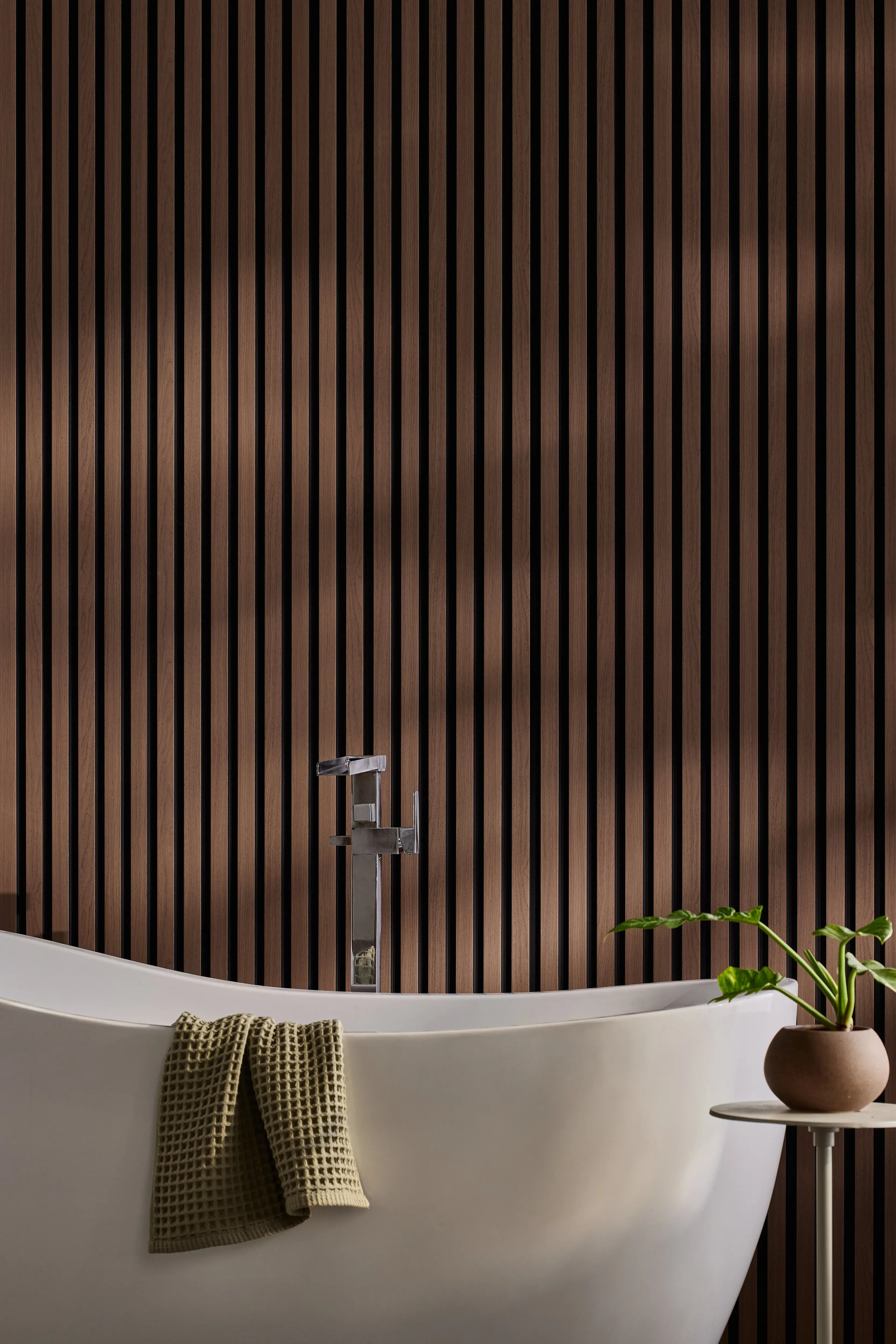 Slatpanel® Slatpanel® Hydro Walnut Waterproof Wall Panels
