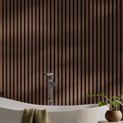 Slatpanel® Slatpanel® Hydro Walnut Waterproof Wall Panels