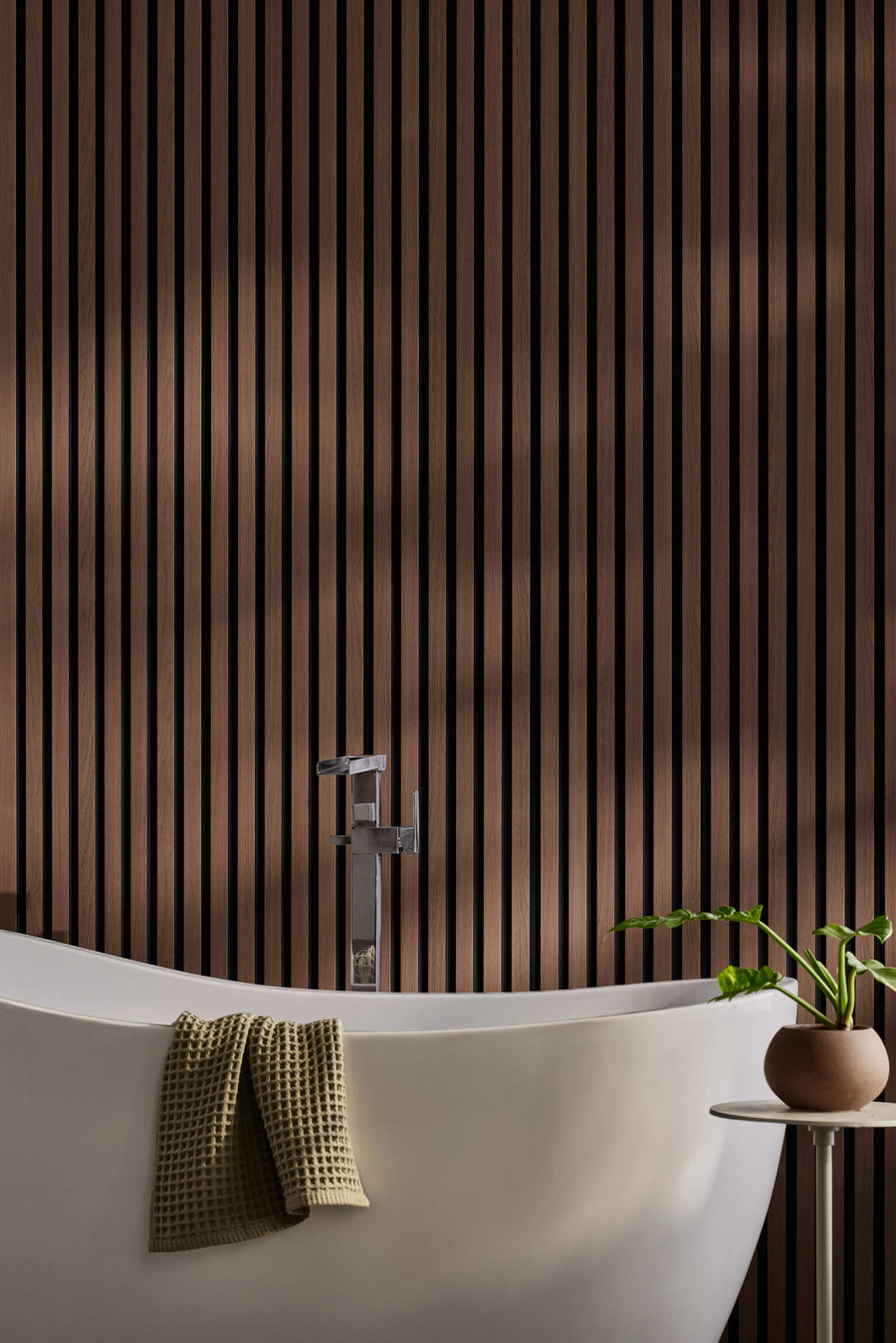 Slatpanel® Slatpanel® Hydro Walnut Waterproof Wall Panels