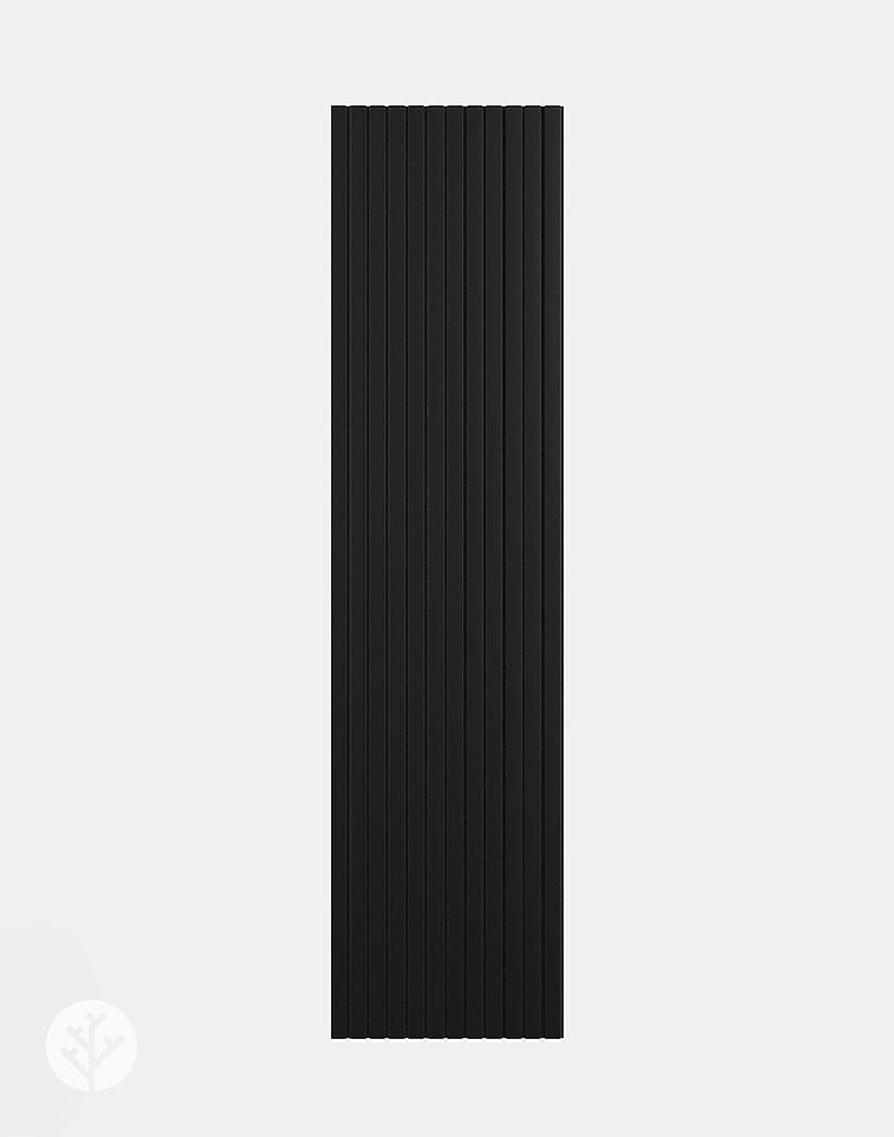 Slatpanel® Slatpanel® Luxe Leather Black Wide Slat Wood Wall Panel