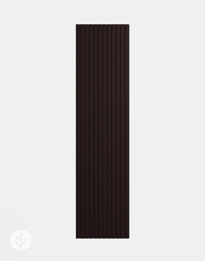 Slatpanel® Luxe Leather Brown Wide Slat Wood Wall Panel