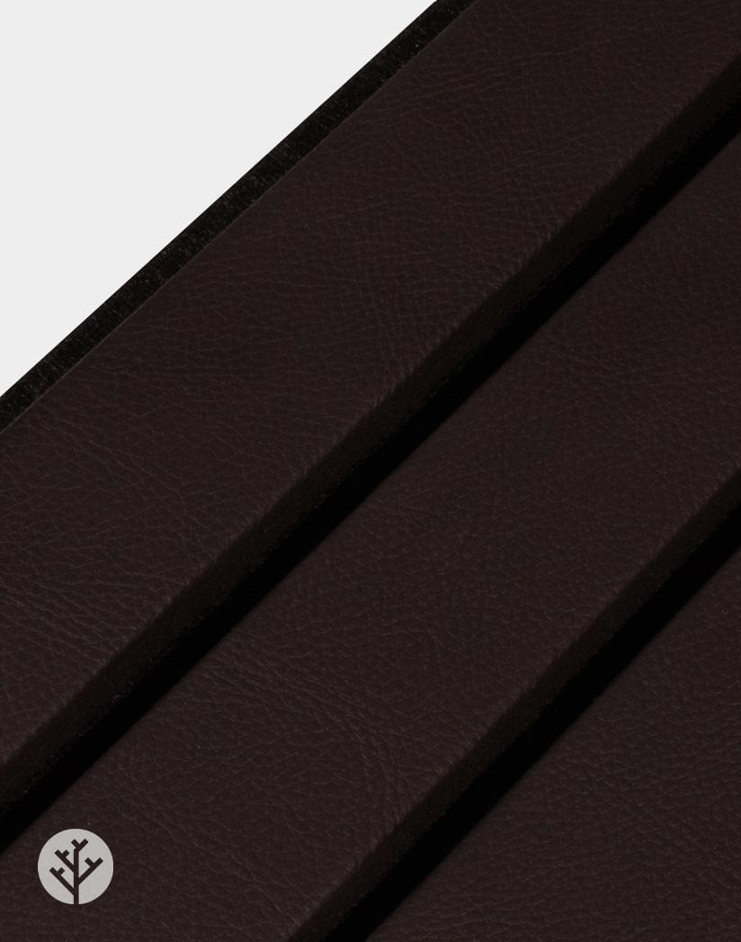 Slatpanel® Slatpanel® Luxe Leather Brown Wide Slat Wood Wall Panel