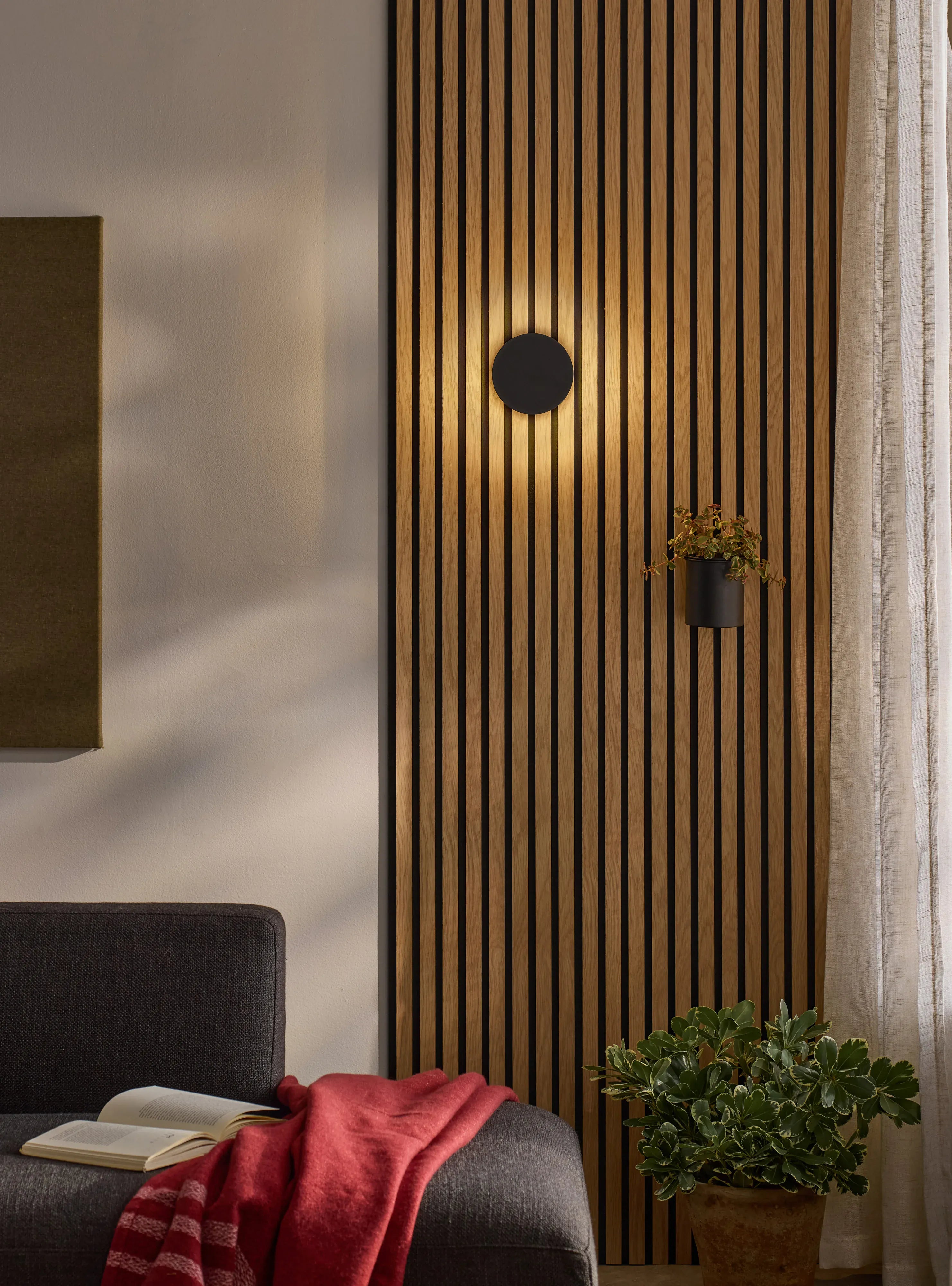Slatpanel® Slatpanel® Glow Disc Wall-Mounted Rechargeable Lighting