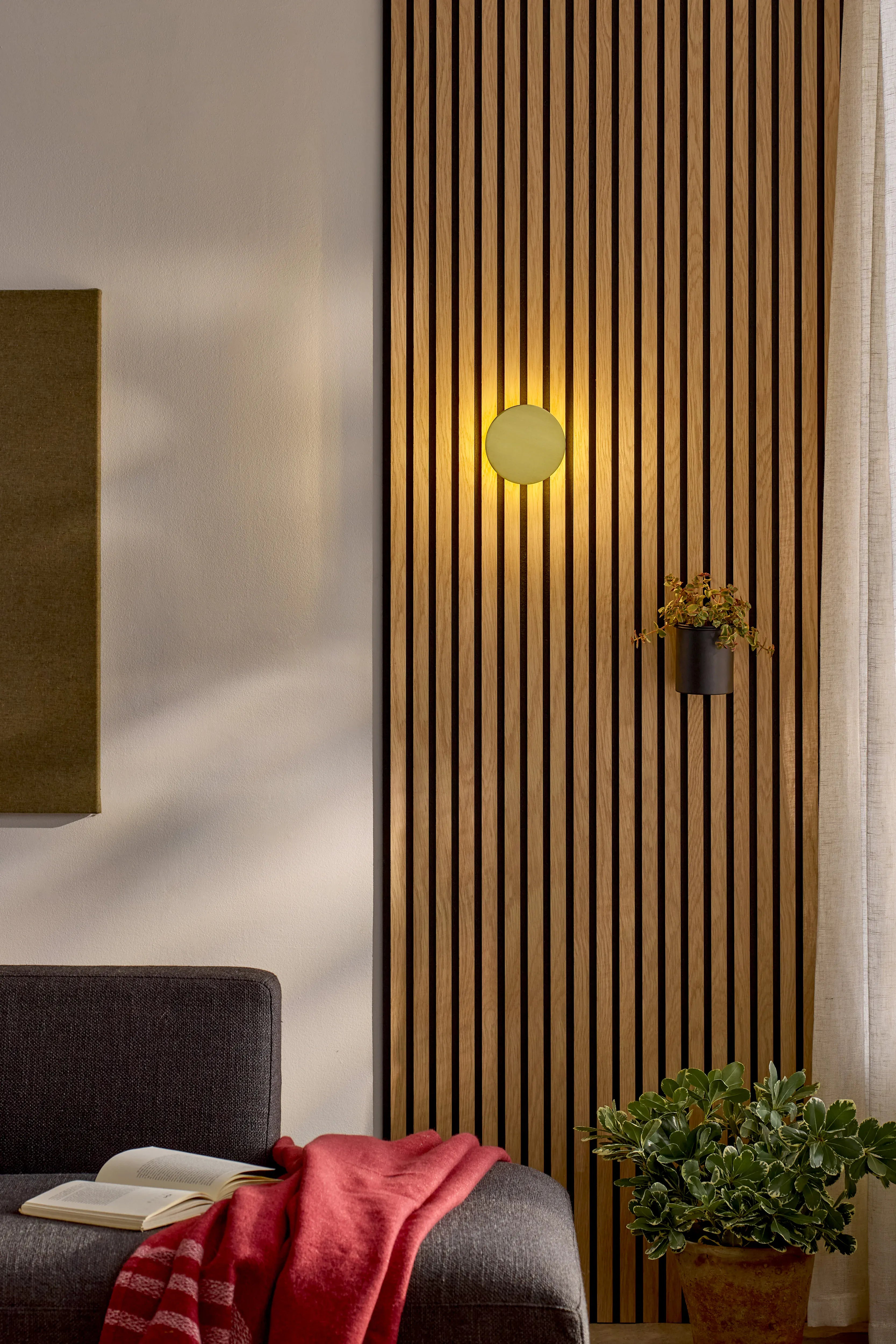Slatpanel® Slatpanel® Glow Disc Wall-Mounted Rechargeable Lighting