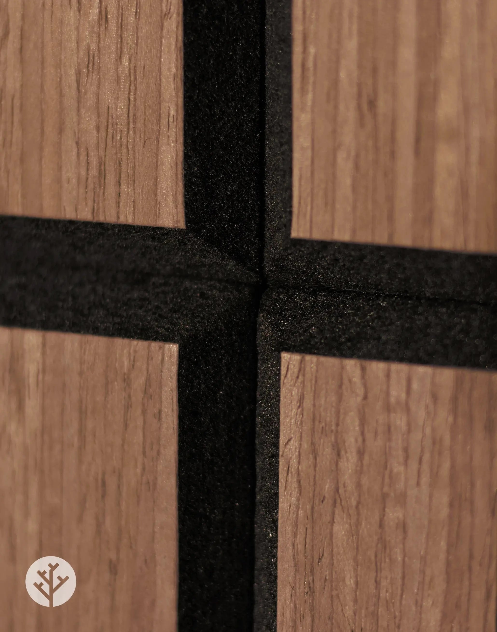 The Wood Veneer Hub Geo-Lite Slat Geometric Wall Panel