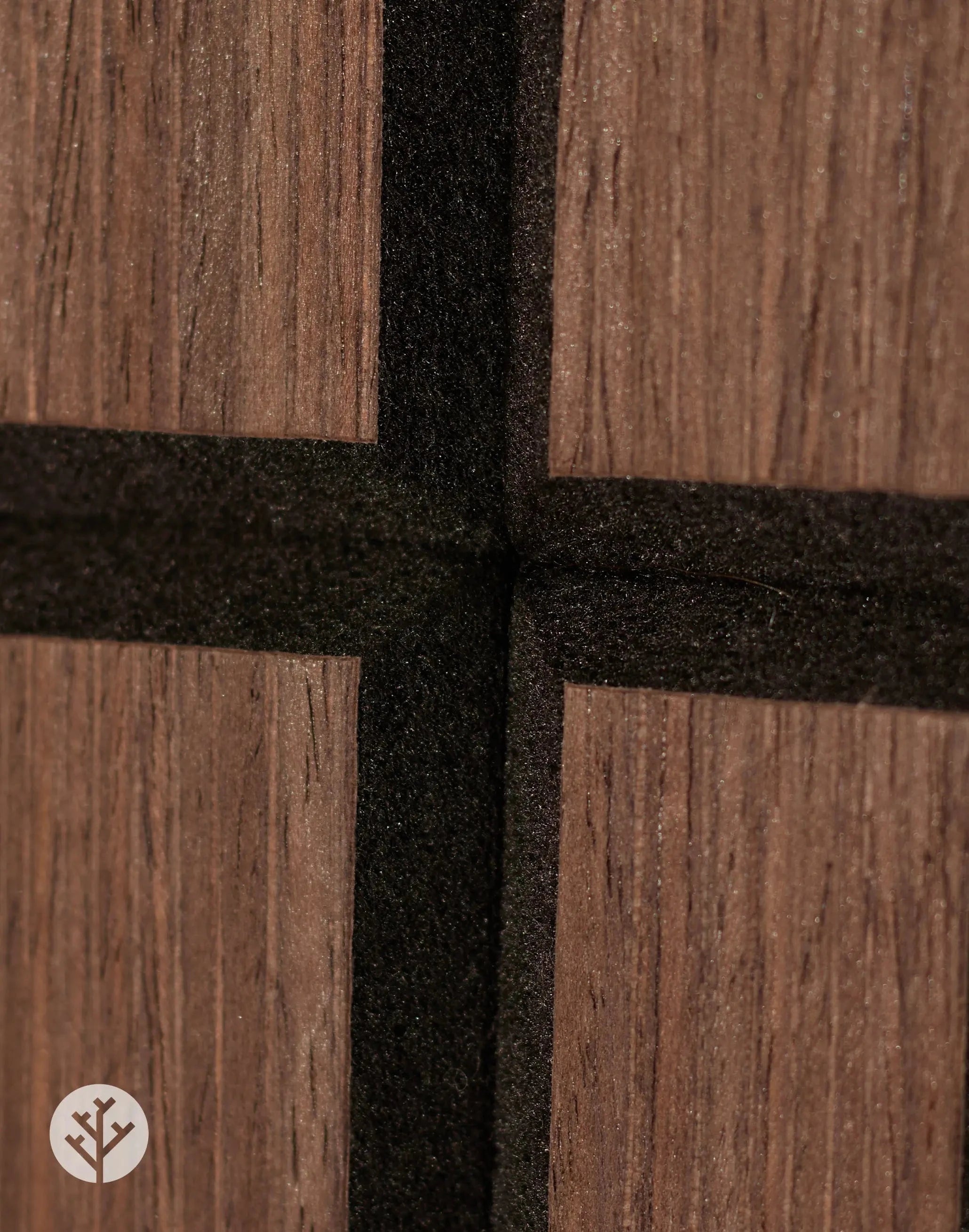 The Wood Veneer Hub Geo-Lite Slat Geometric Wall Panel