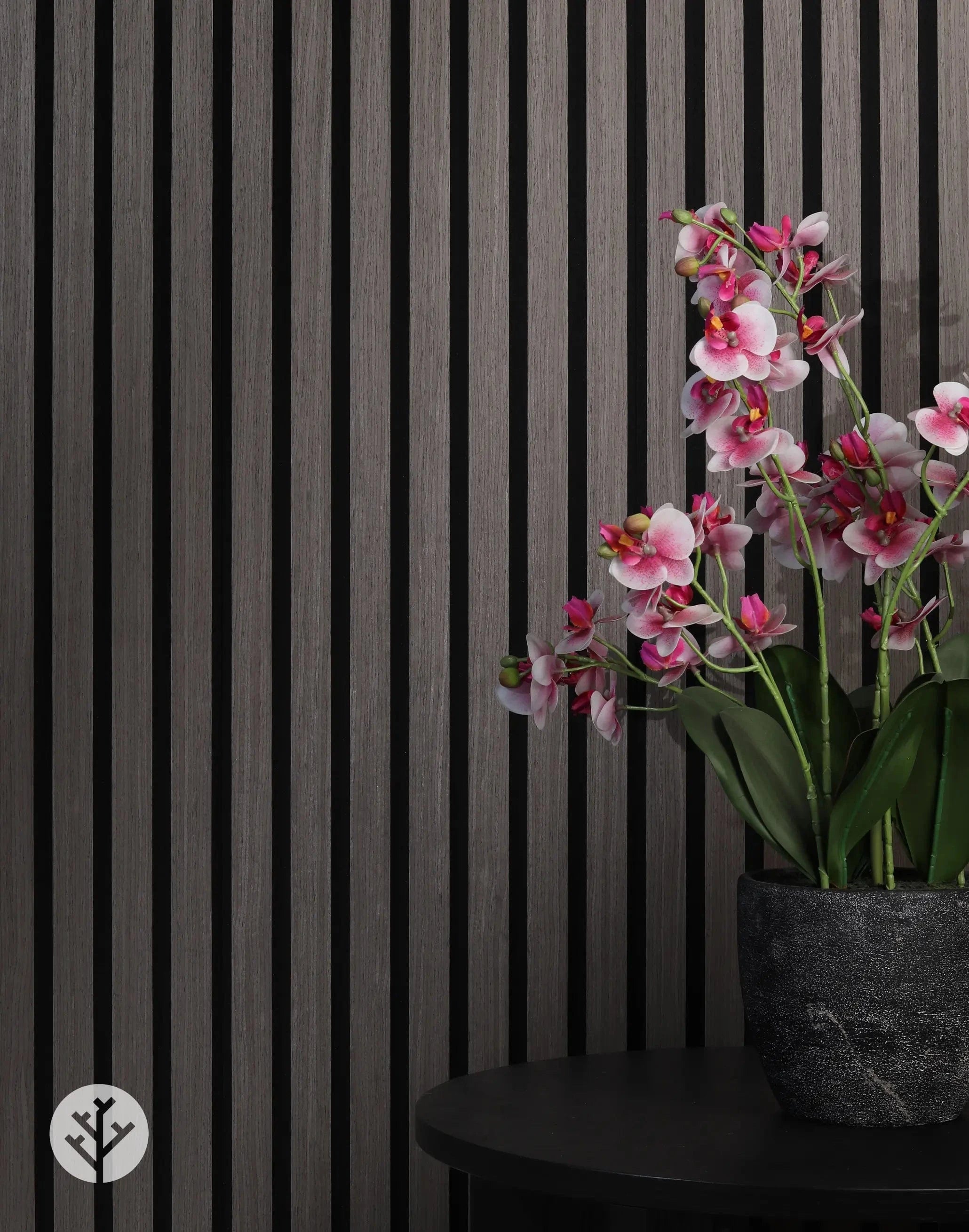 The Wood Veneer Hub Geo-Lite Slat Geometric Wall Panel