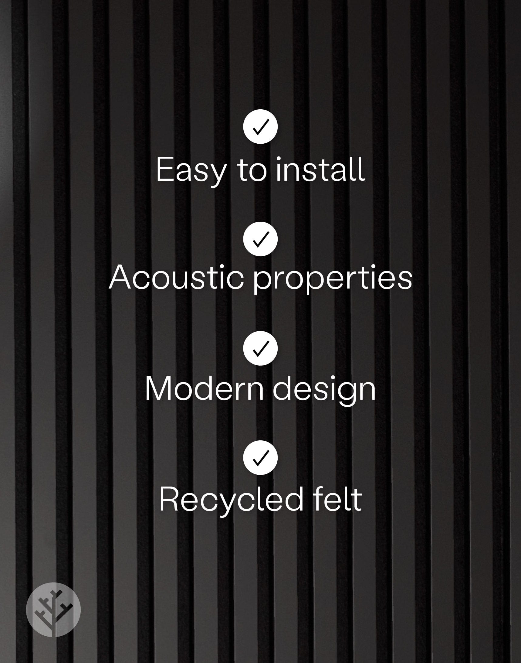 The Wood Veneer Hub Black Color Matte Acoustic Slat Wall Panels | Original Slatpanel®