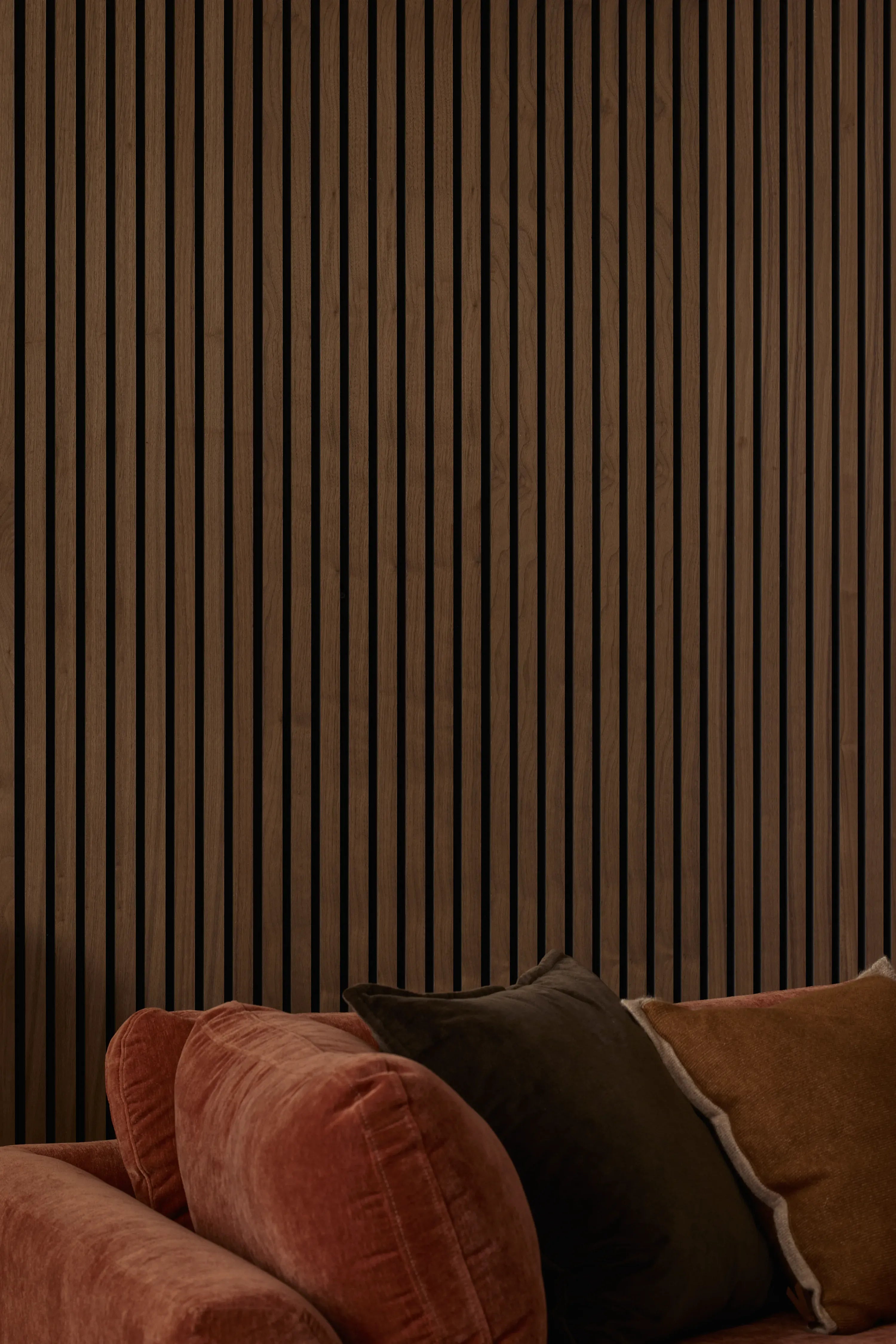 The Wood Veneer Hub HARRISON TEST - Luxury American Walnut Acoustic Slat Wood Wall Panels | Original Slatpanel® (Copy)