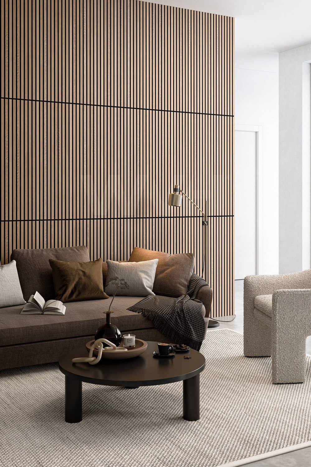 Natural Oak Acoustic Slat Wood Wall Panels | Order Online