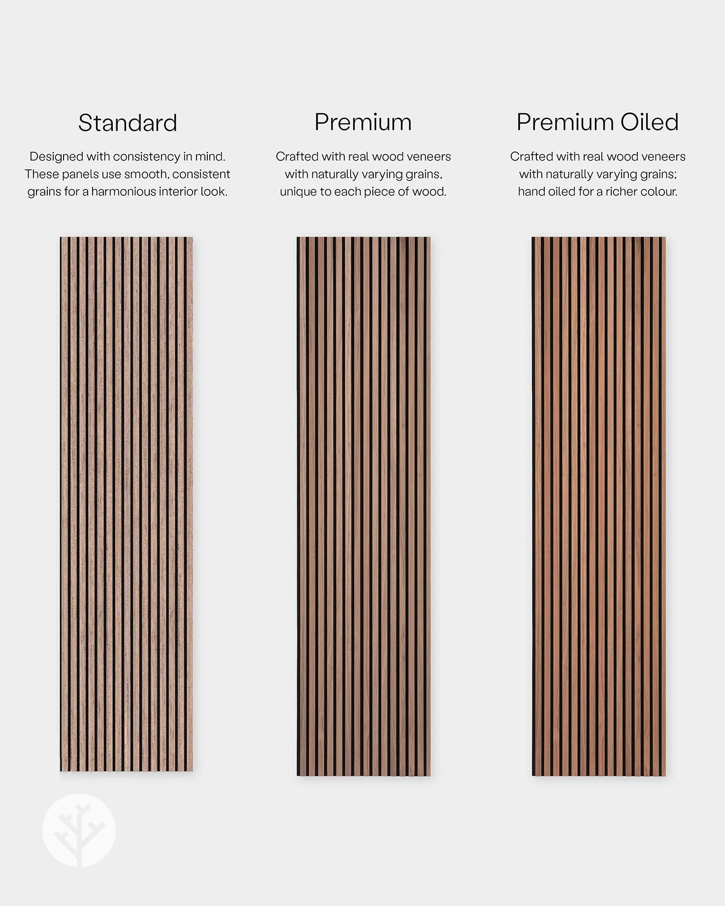 The Wood Veneer Hub Luxury American Walnut Acoustic Slat Wood Wall Panels | Original Slatpanel®