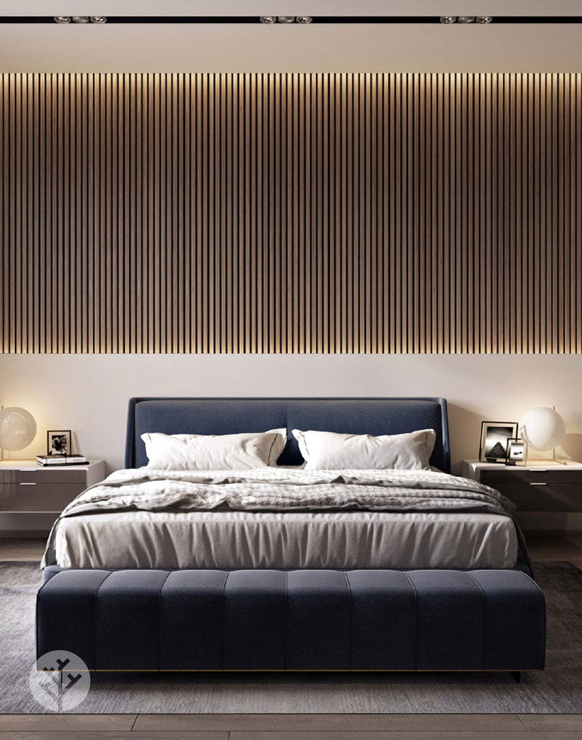 Natural Walnut Slat Wood Wall Paneling | Order Online