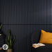 The Wood Veneer Hub Midnight Blue Color Matte Acoustic Slat Wall Panels | Original Slatpanel®