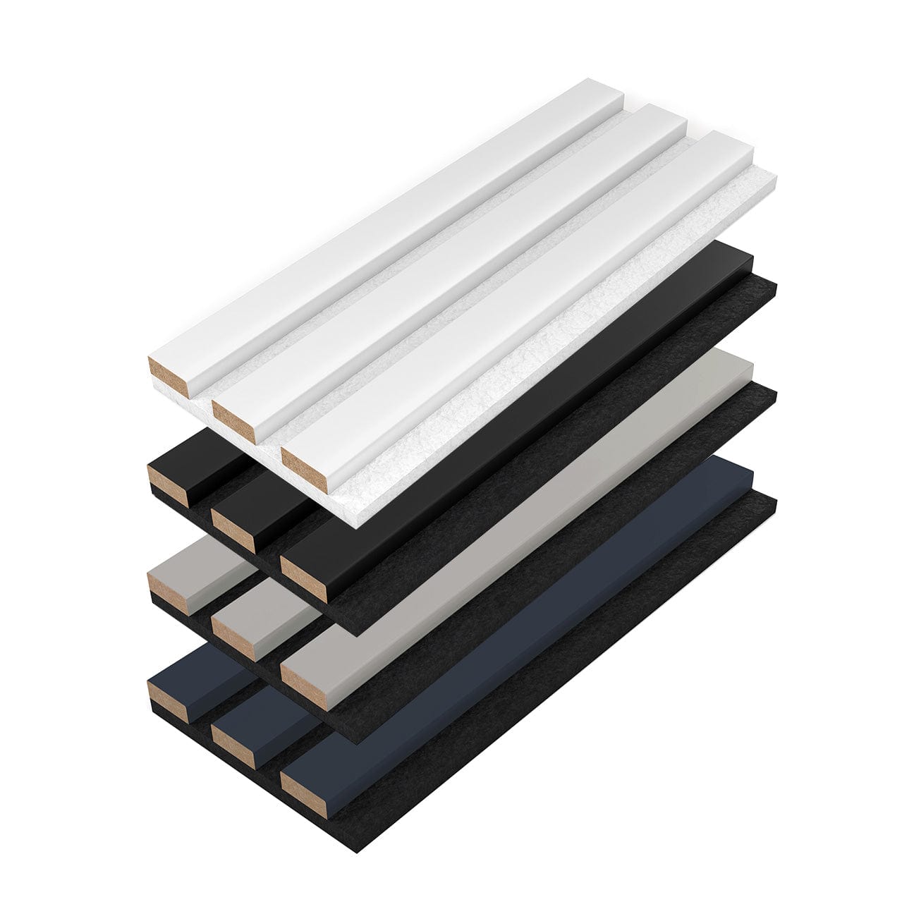 The Wood Veneer Hub Acoustic Slat Colored Wall Panels Full Sample Box