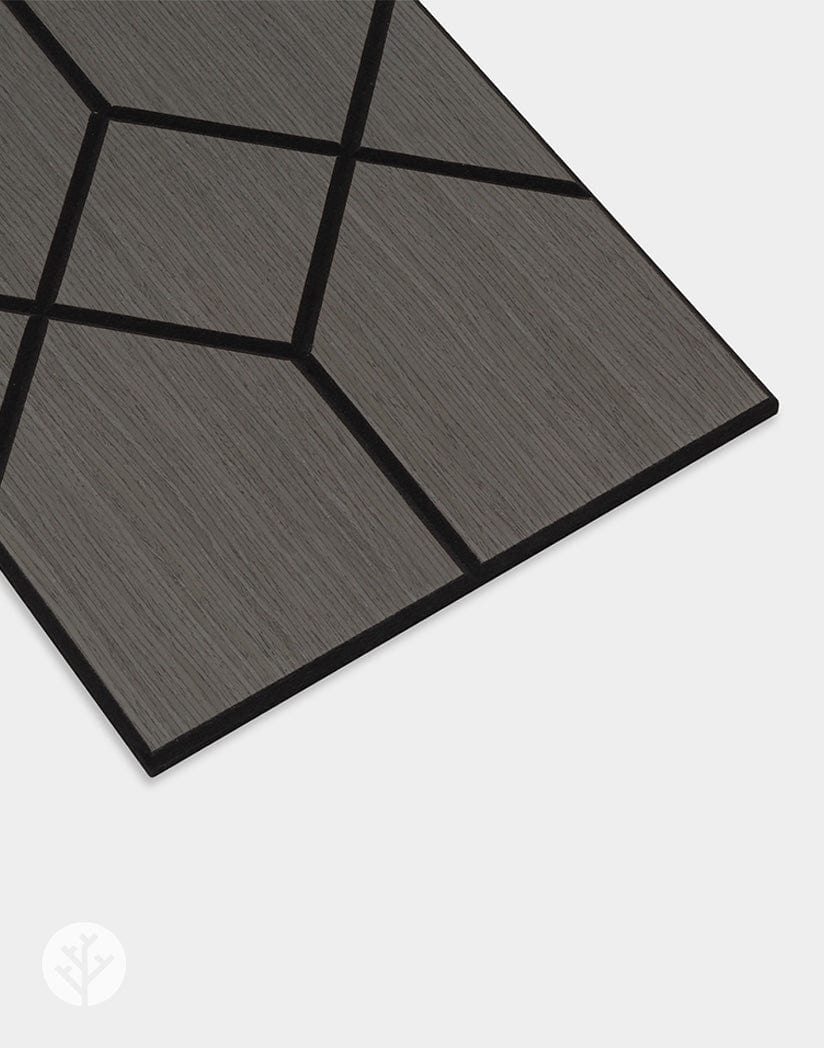 The Wood Veneer Hub Geo-Lite Art Deco Oiled Decorative Wall Panel