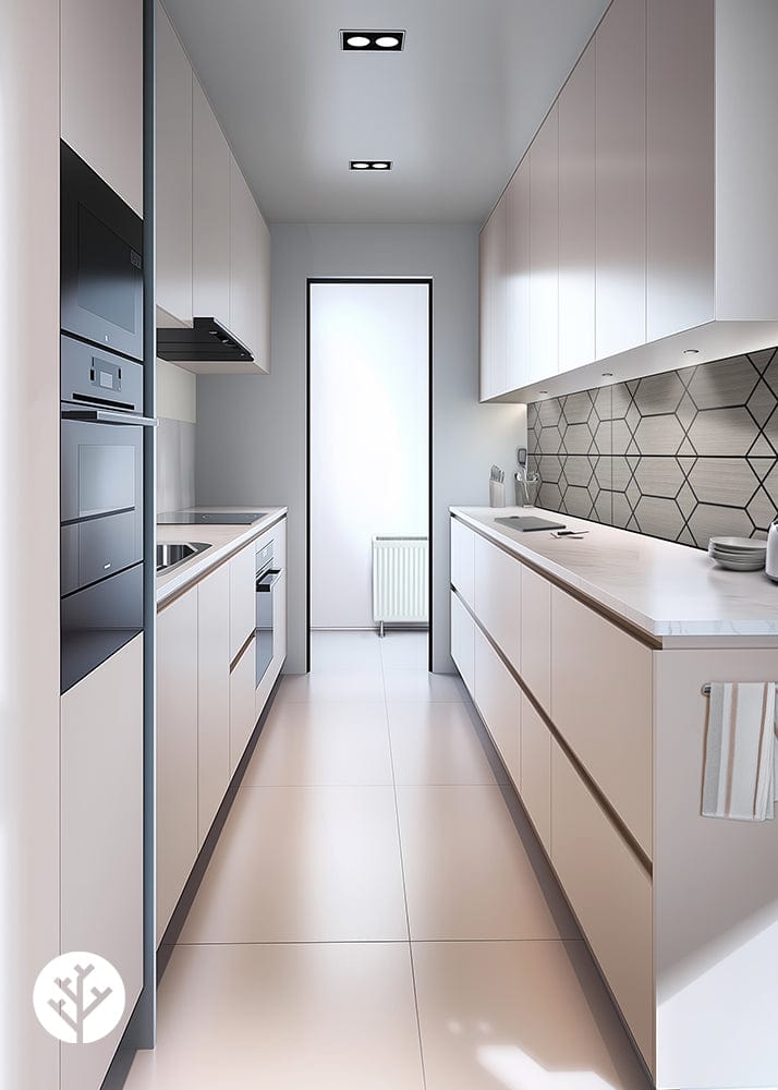 The Wood Veneer Hub Geo-Lite Art Deco Oiled Decorative Wall Panel