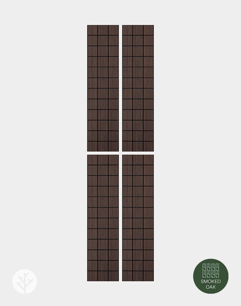 The Wood Veneer Hub Geo-Lite Check Geometric Wall Panel