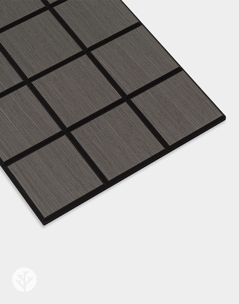 The Wood Veneer Hub Geo-Lite Check Oiled Decorative Wall Panel