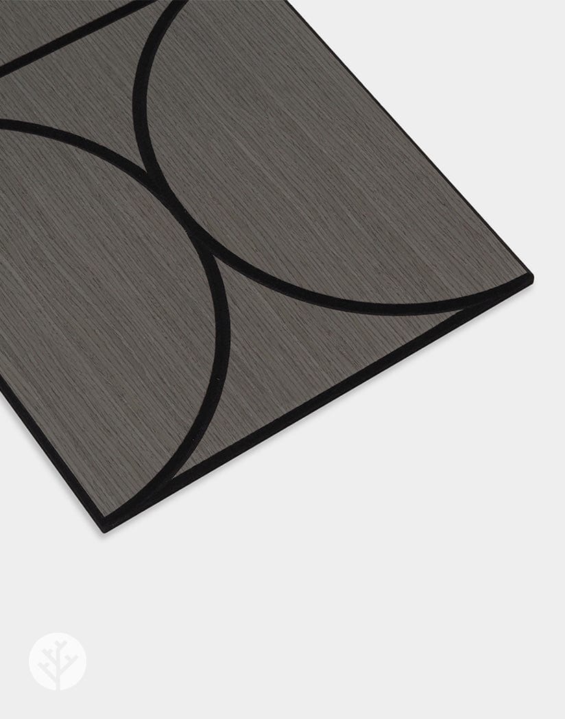 The Wood Veneer Hub Geo-Lite Circle Oiled Decorative Wall Panel