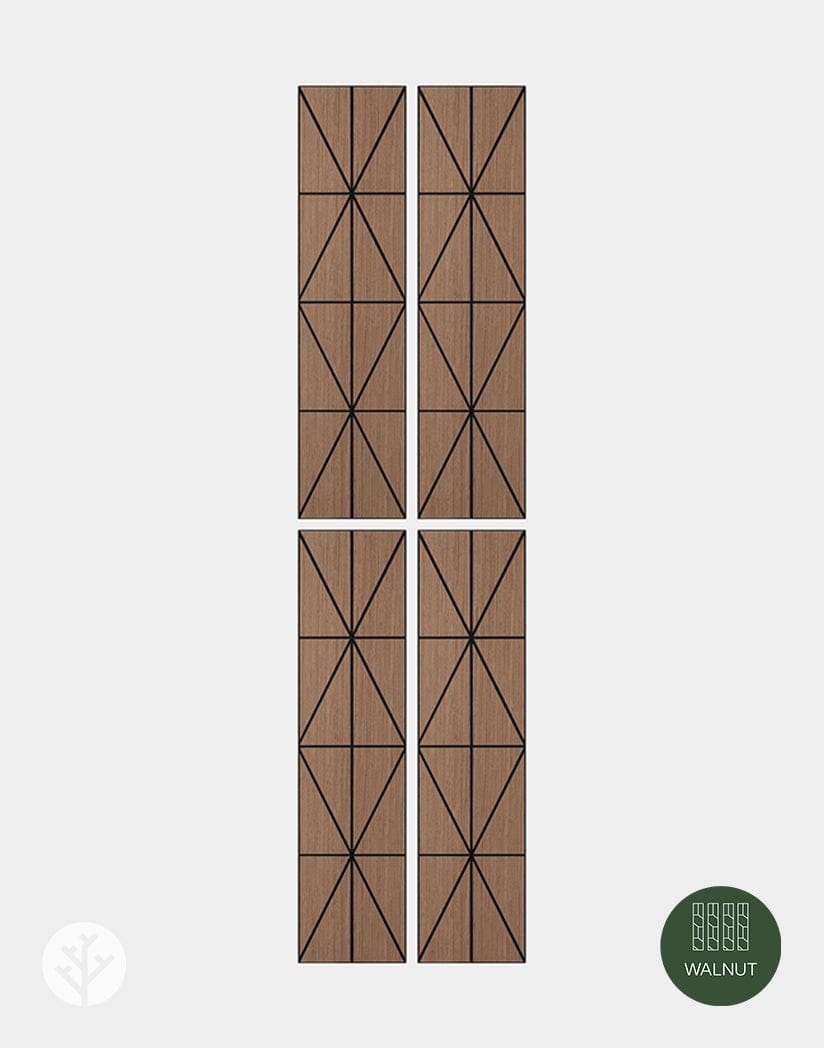 The Wood Veneer Hub Geo-Lite Diamond Geometric Wall Panel