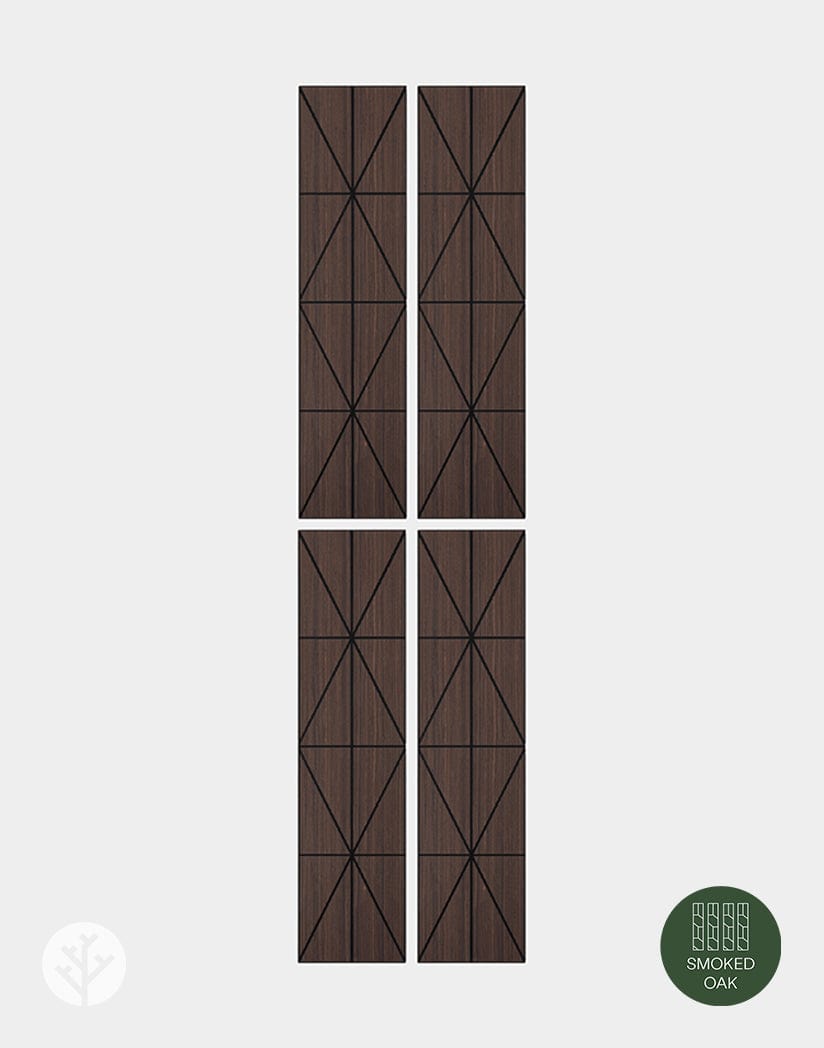 The Wood Veneer Hub Geo-Lite Diamond Geometric Wall Panel