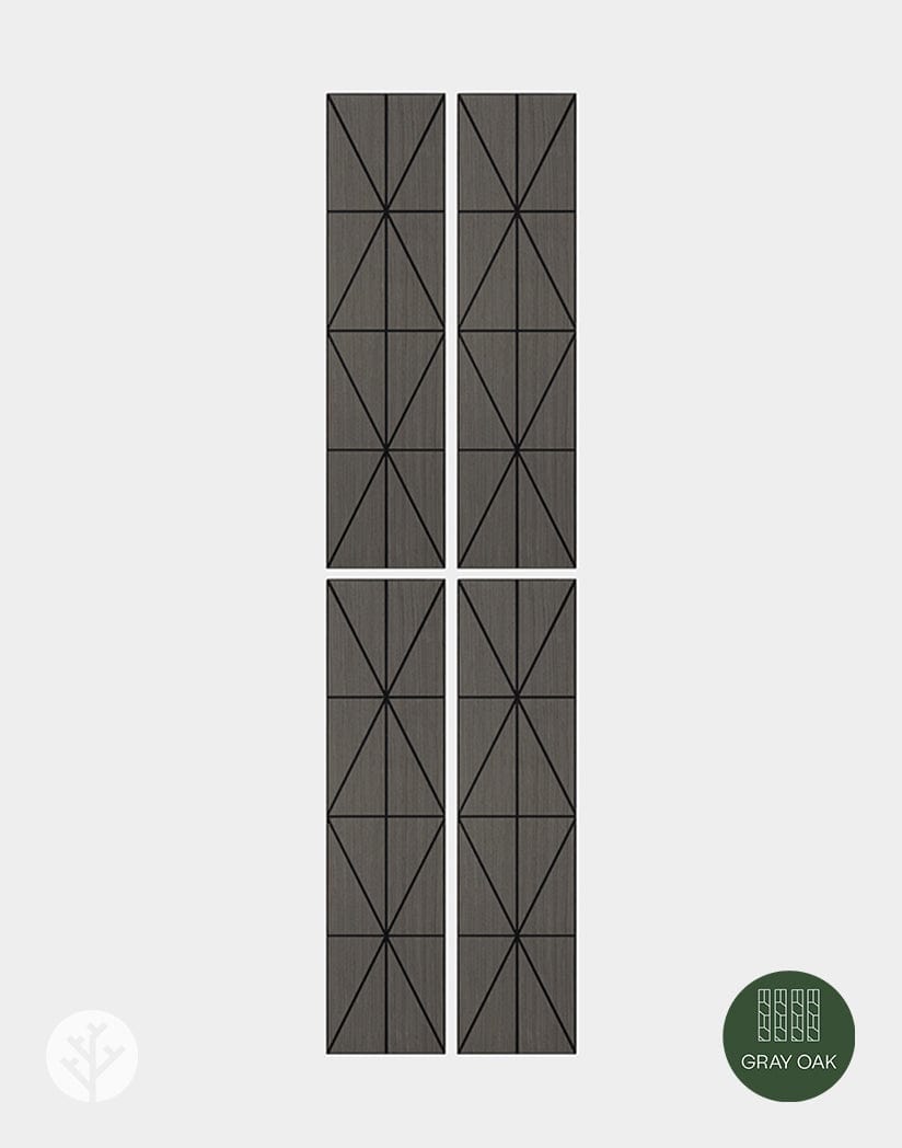 The Wood Veneer Hub Geo-Lite Diamond Geometric Wall Panel