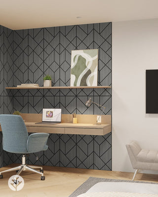 The Wood Veneer Hub Geo-Lite Prism Geometric Wall Panel