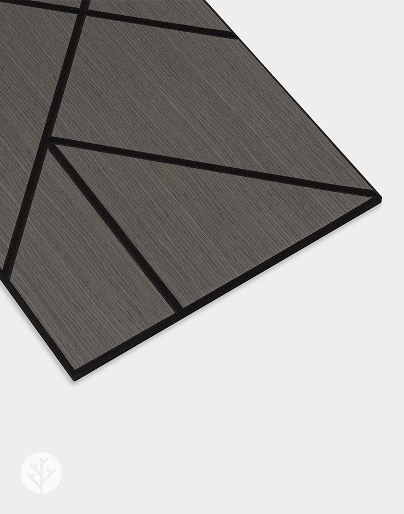 The Wood Veneer Hub Geo-Lite Prism Oiled Decorative Wall Panel