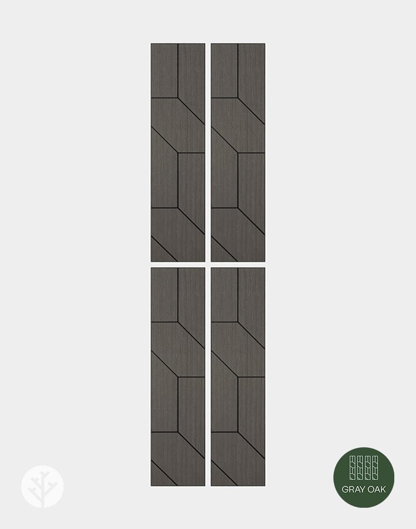 The Wood Veneer Hub Geo-Lite Trapeze Geometric Wall Panel