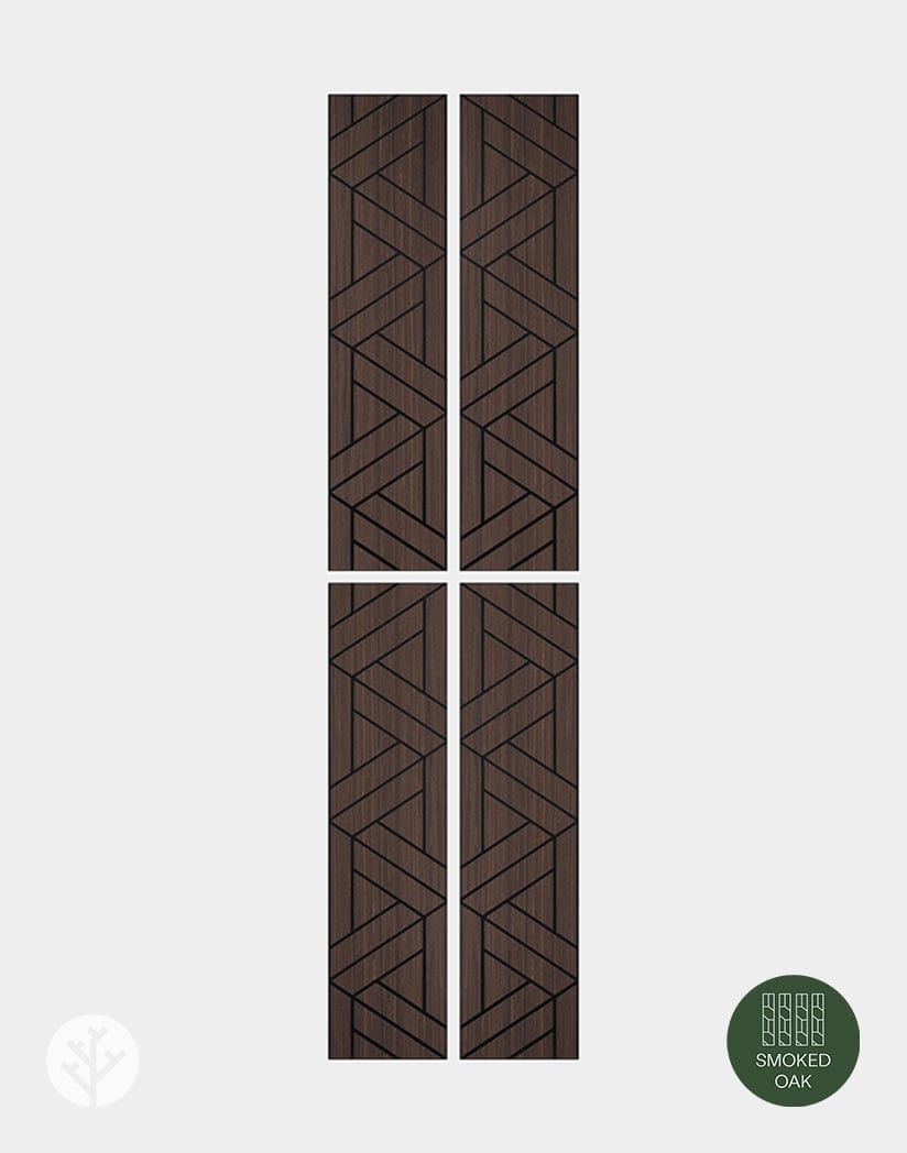 The Wood Veneer Hub Geo-Lite Weave Geometric Wall Panel