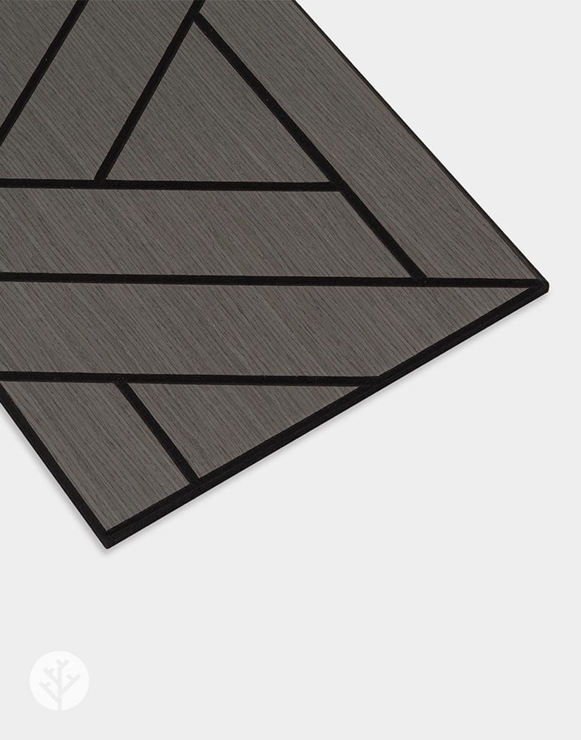 The Wood Veneer Hub Geo-Lite Weave Oiled Decorative Wall Panel