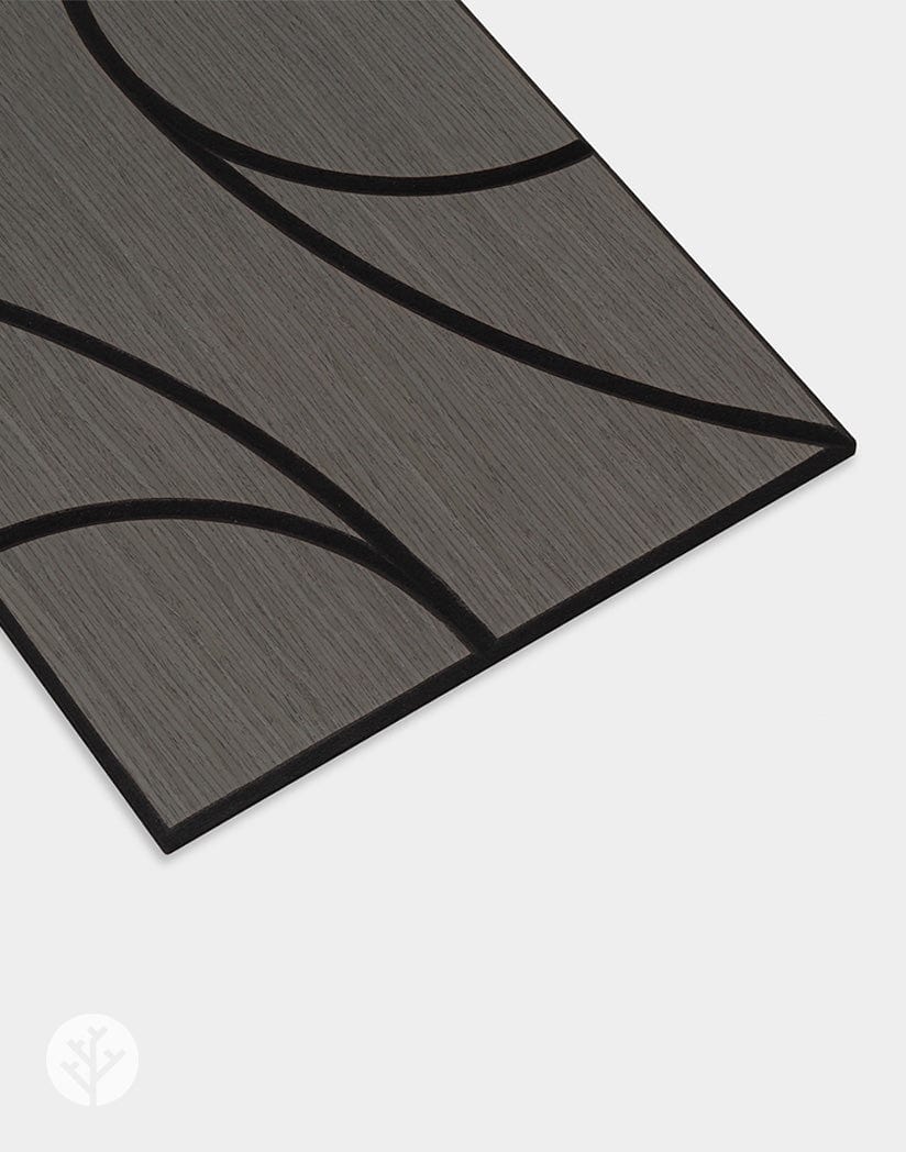 The Wood Veneer Hub Geo-Lite Whirl Oiled Decorative Wall Panels