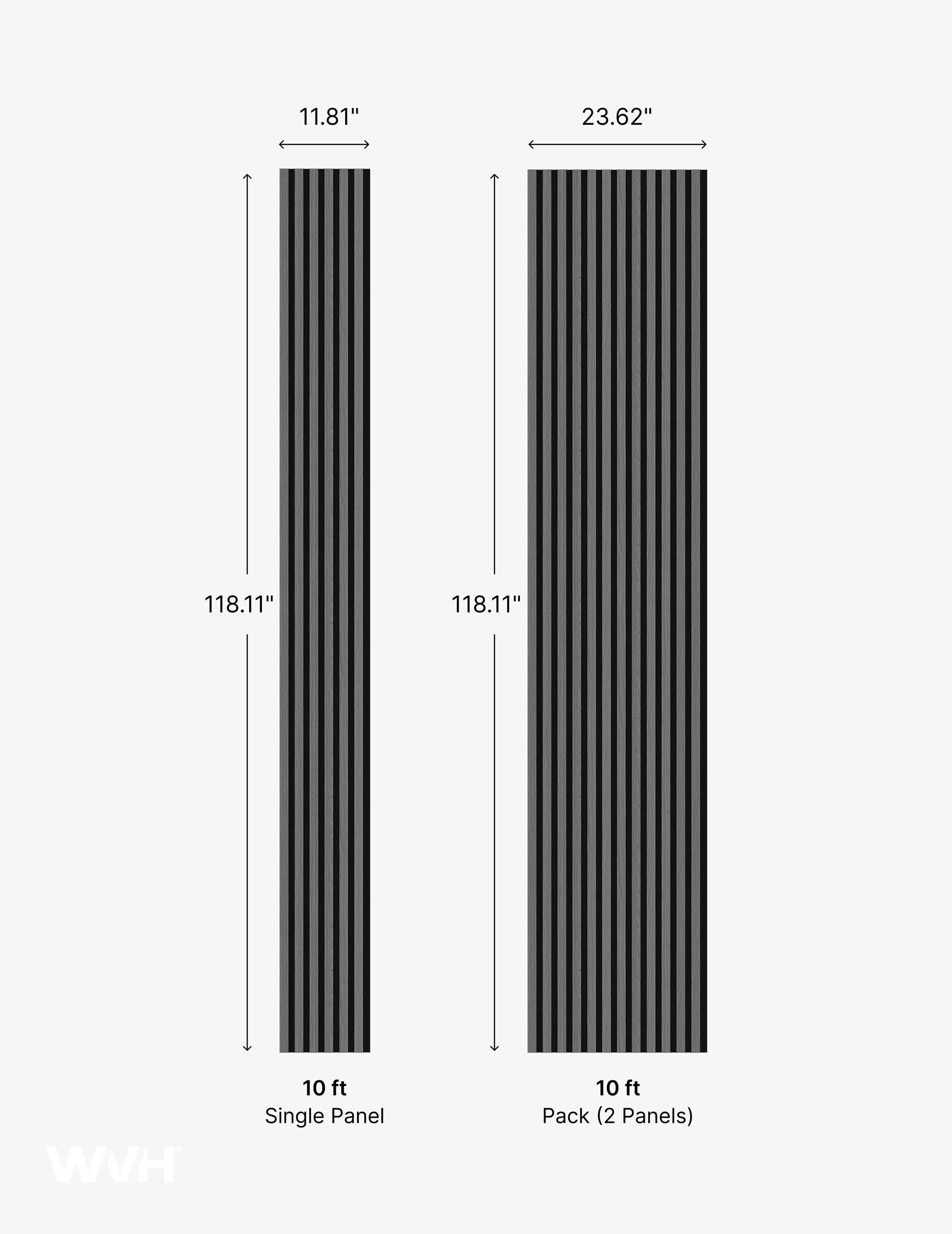 The Wood Veneer Hub Slatpanel® Hydro Gray Oak Waterproof Wall Panels