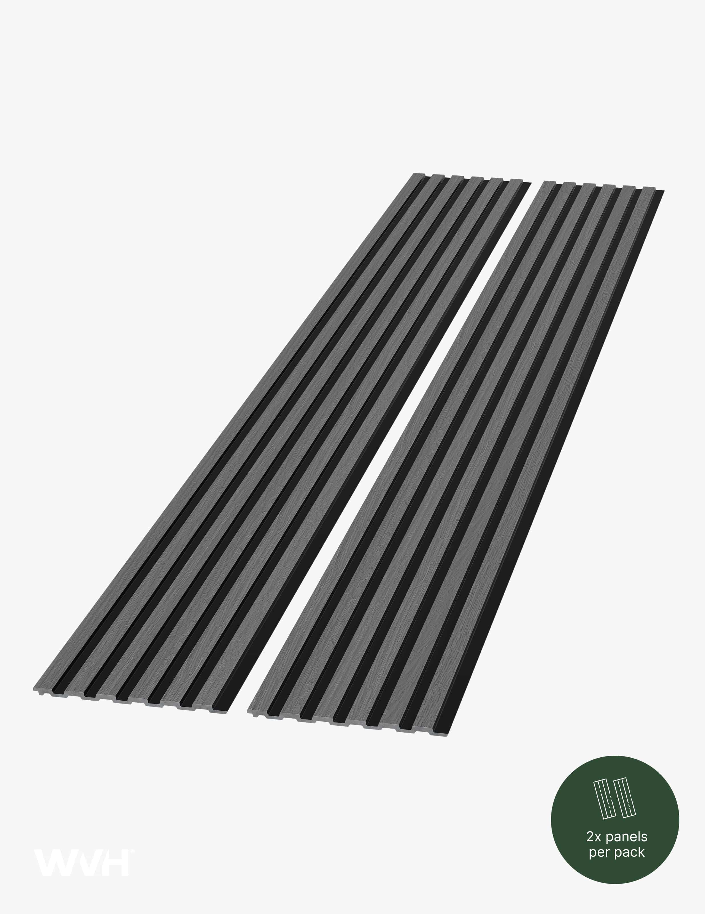 The Wood Veneer Hub Slatpanel® Hydro Gray Oak Waterproof Wall Panels