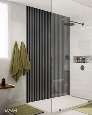 The Wood Veneer Hub Slatpanel® Hydro Gray Oak Waterproof Wall Panels