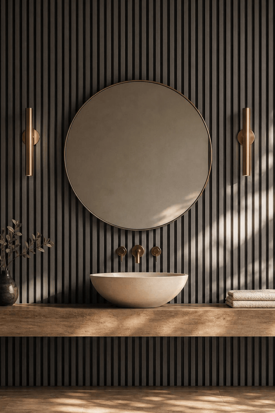 The Wood Veneer Hub Slatpanel® Hydro Gray Oak Waterproof Wall Panels