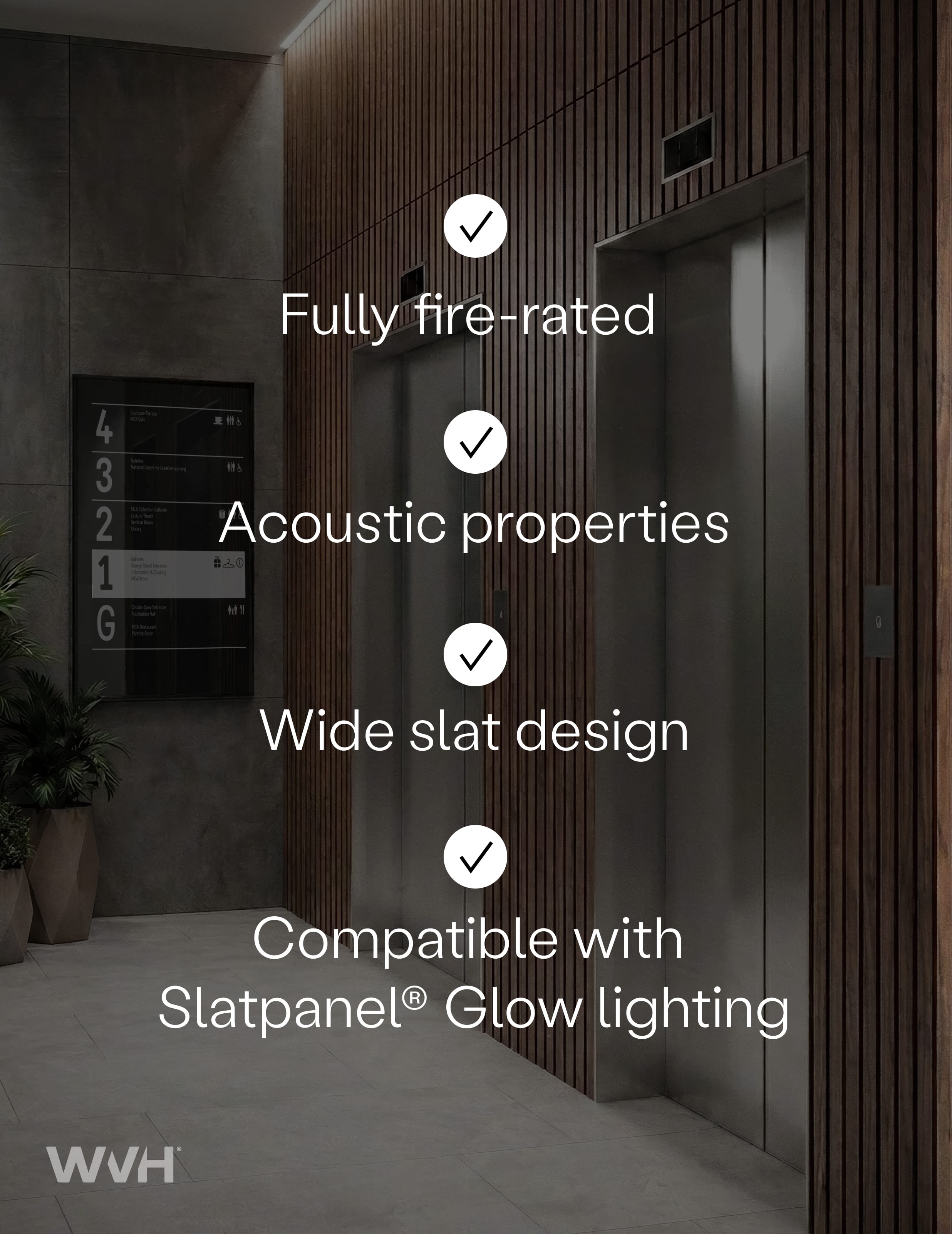 The Wood Veneer Hub Slatpanel® Luxe Plus Walnut Fire-Rated Panels