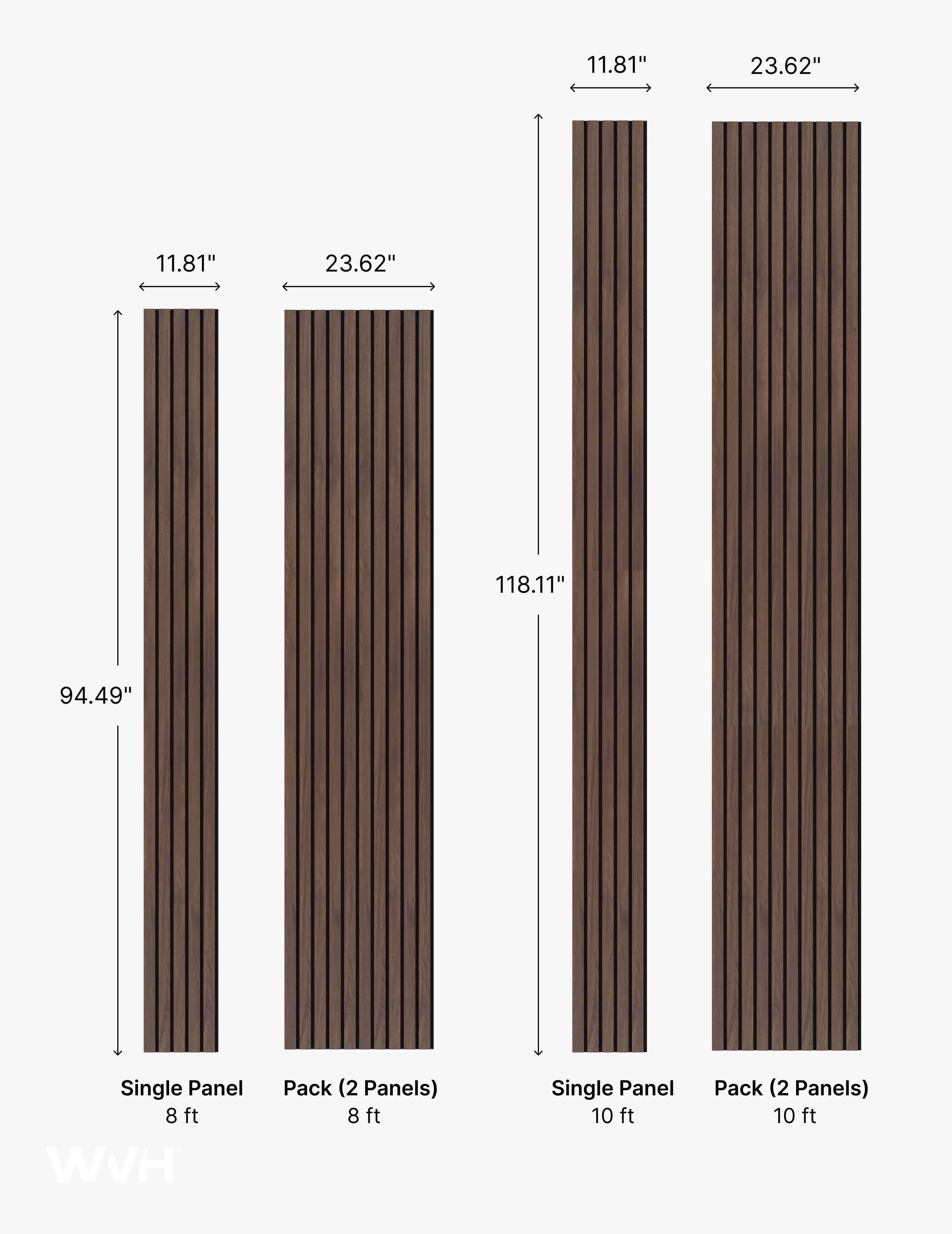 The Wood Veneer Hub Slatpanel® Luxe Plus Walnut Fire-Rated Panels