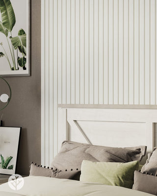 The Wood Veneer Hub Slatpanel® Luxe White Wide Slat Wood Wall Panel