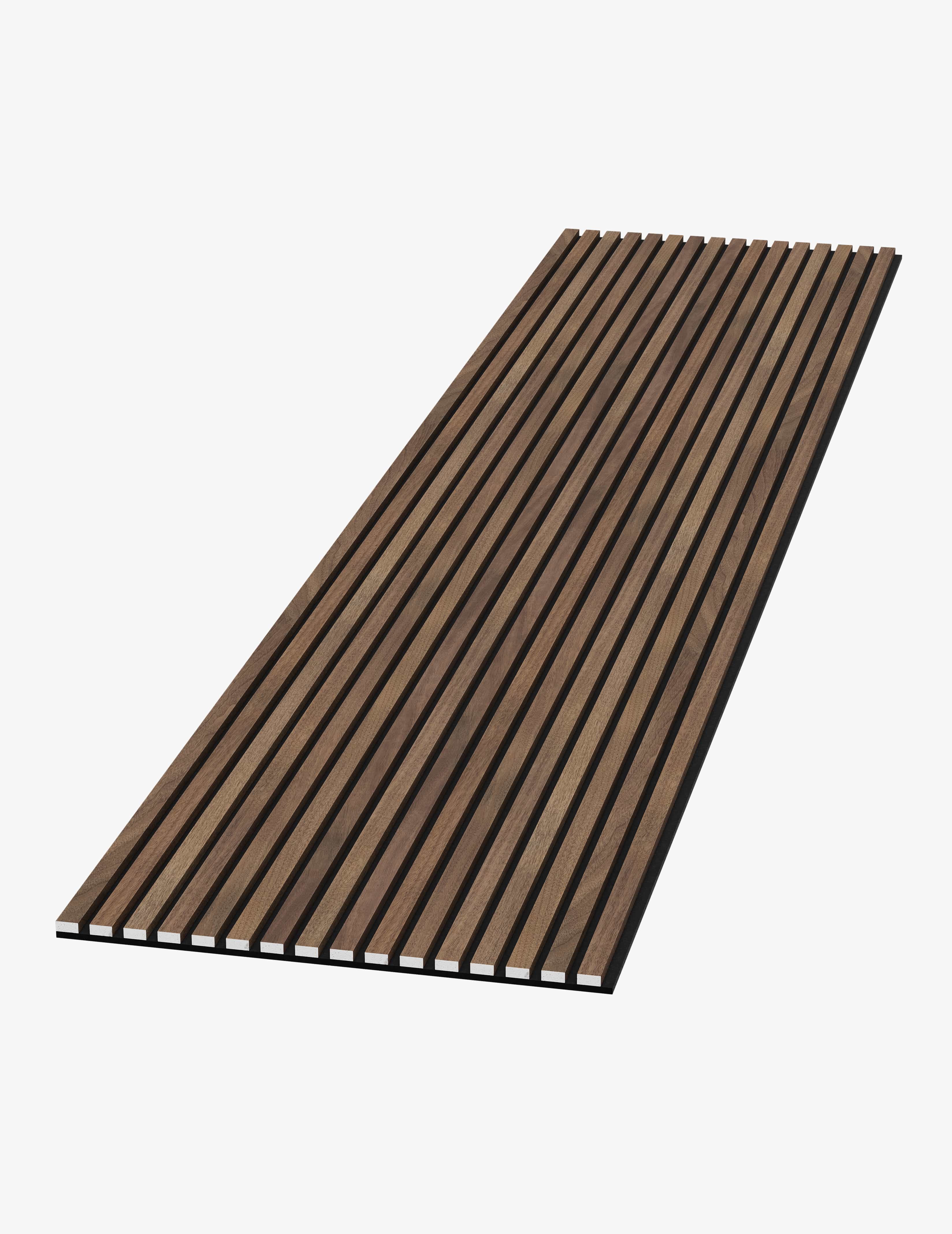 The Wood Veneer Hub Slatpanel® Walnut Fire-Rated Slat Wall Panels
