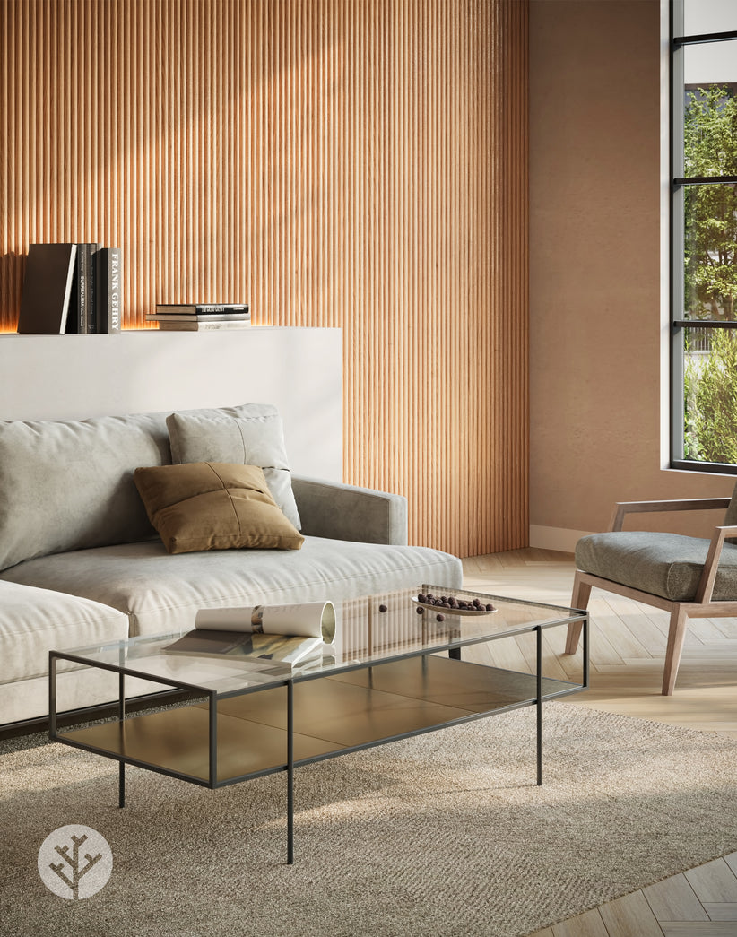 Premium American Walnut Acoustic Panels | Slatpanel® Luxe Wide Slat | WVH®