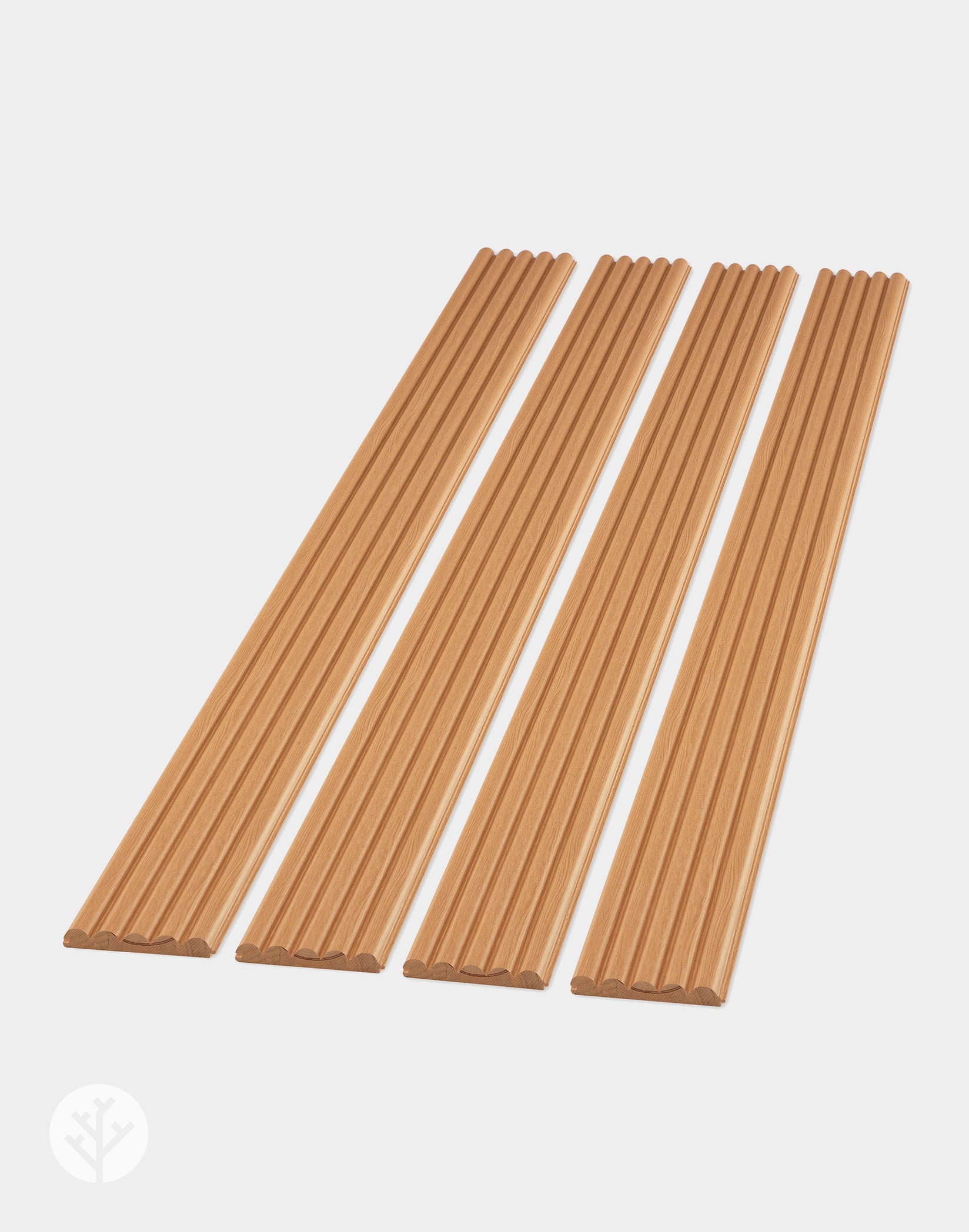 The Wood Veneer Hub Oak Ridge Fluted Tambour Wood Effect Wall Panels