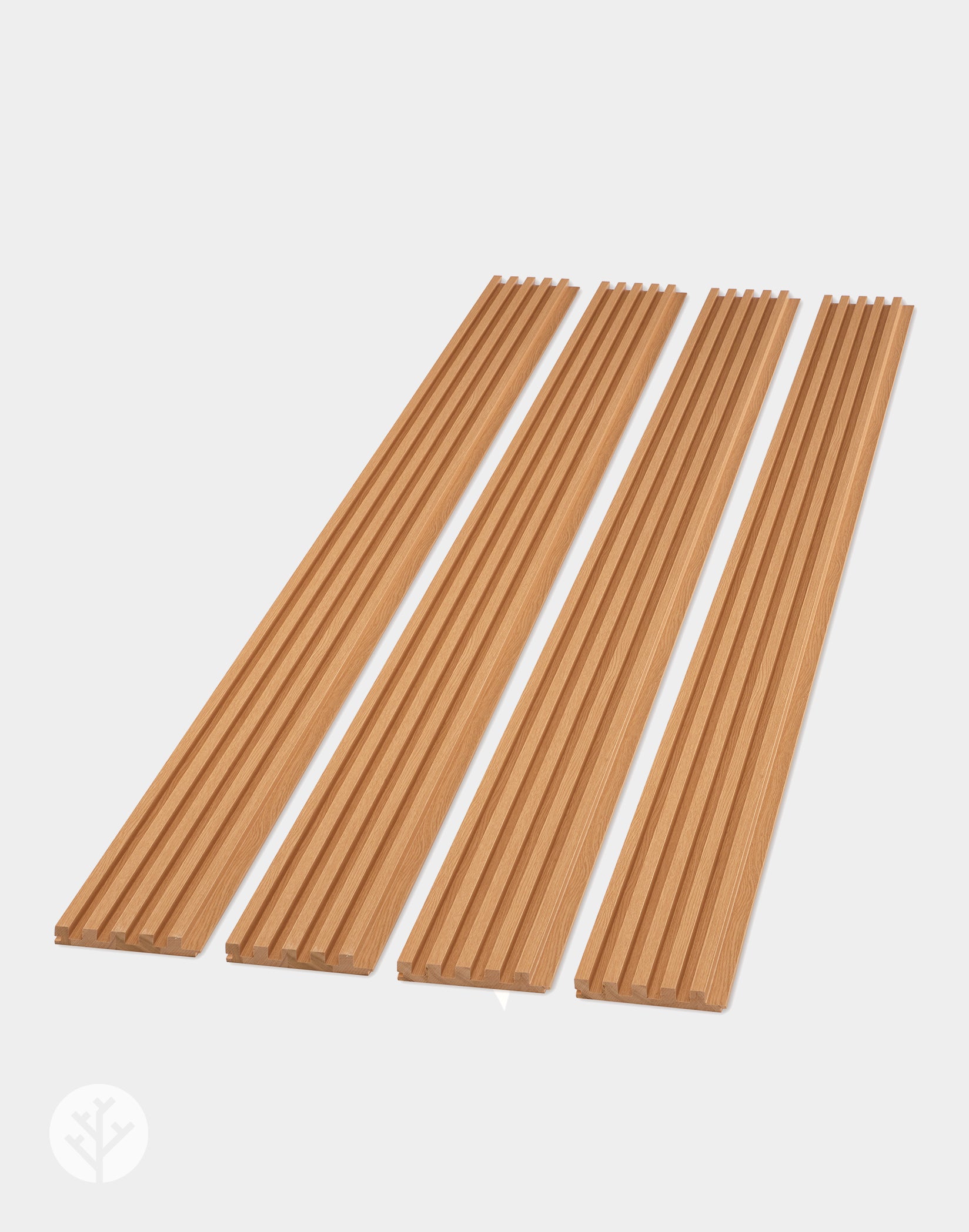 The Wood Veneer Hub Oak Slat Fluted Tambour Wood Effect Wall Panels