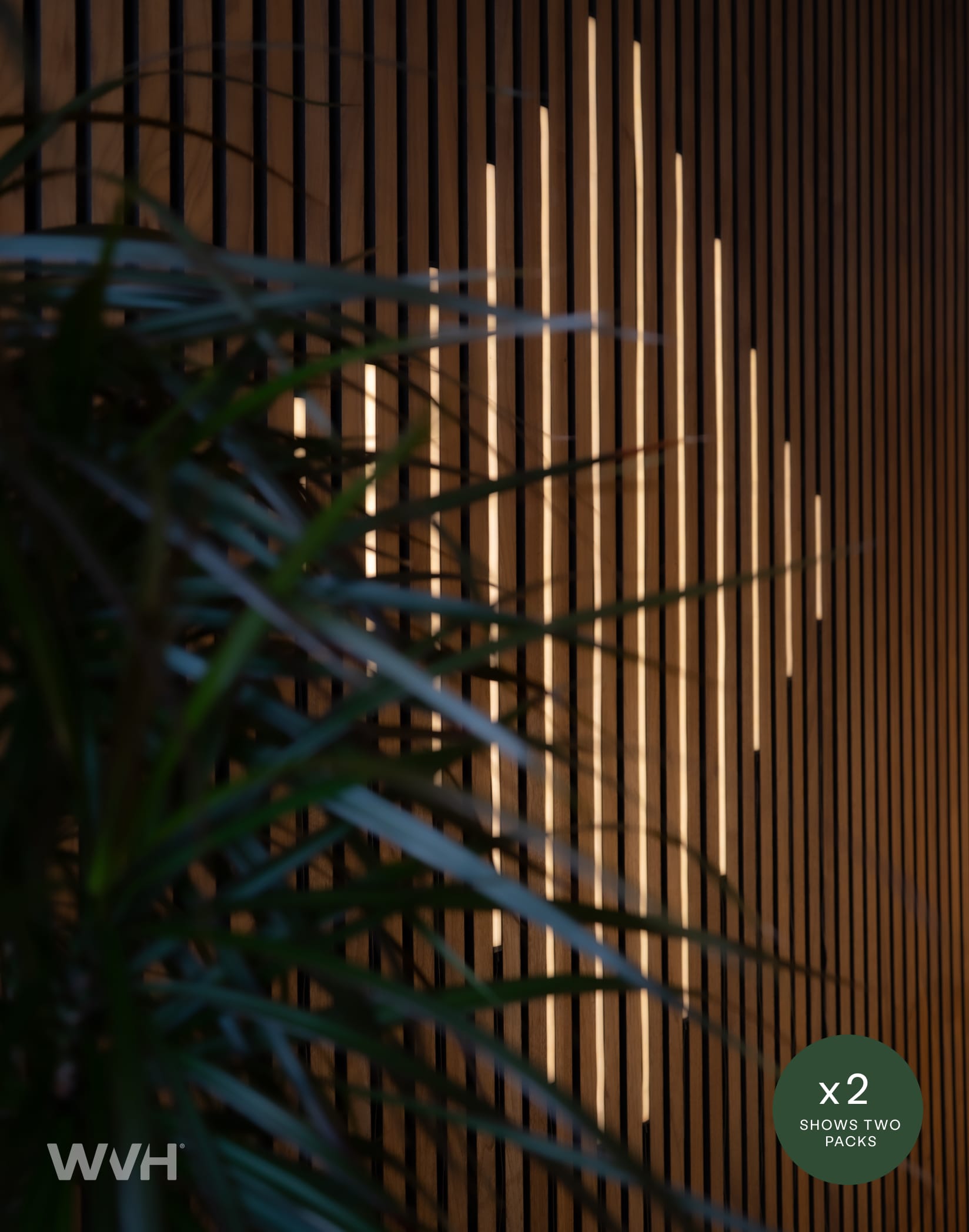 The Wood Veneer Hub Slatpanel® Glow Flexible LED Decorative Light Strip 6-Pack