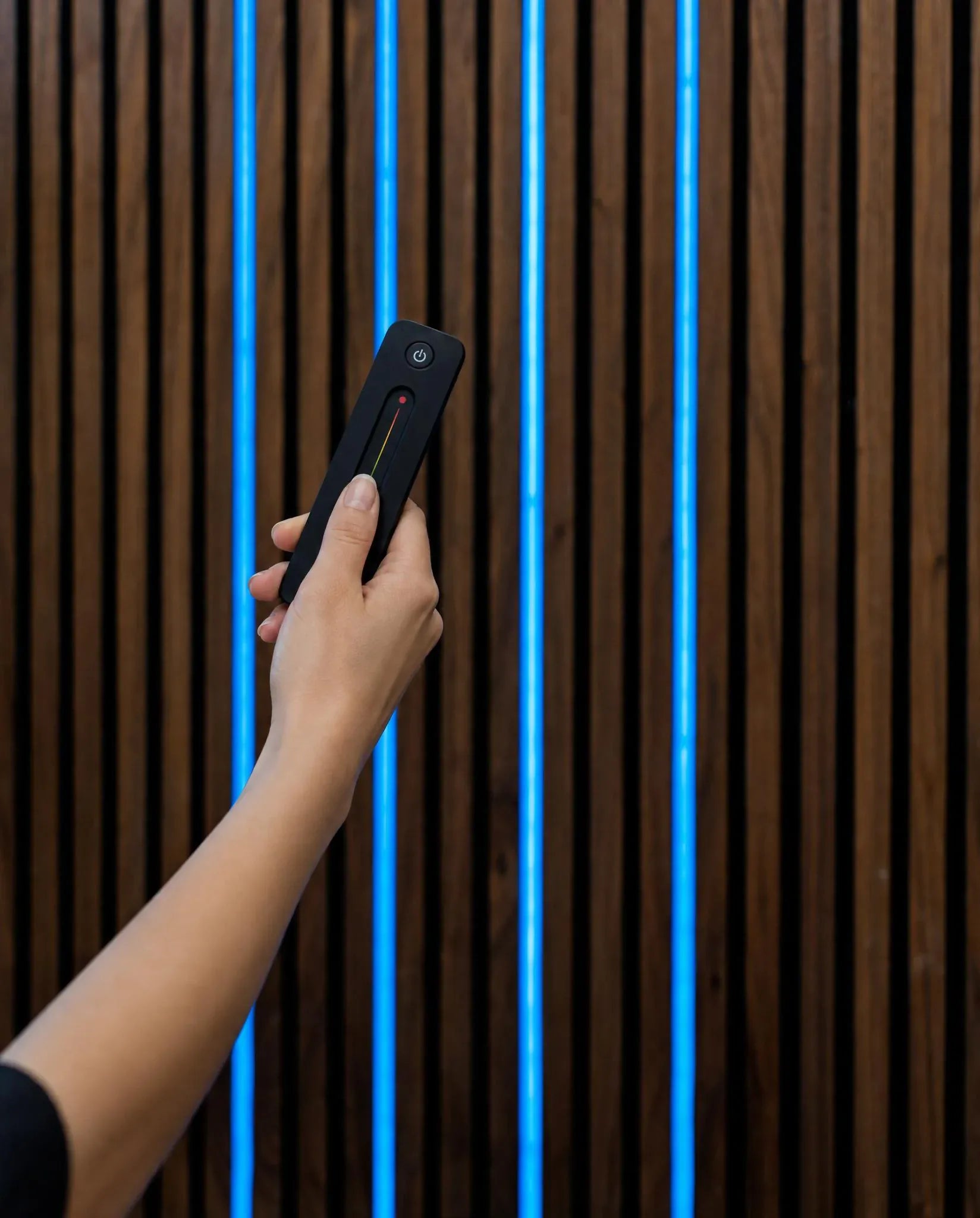 The Wood Veneer Hub Slatpanel® Glow LED RGB Remote Control