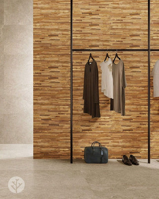 The Wood Veneer Hub Stereo Voluspa Natural Wood Mosaic Wall Panels