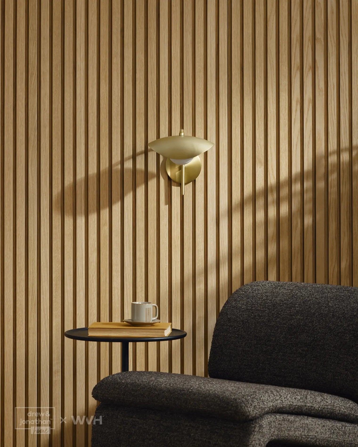 WVH® Drew & Jonathan Home™ Grainmatch Oak Acoustic Slat Wall Panel